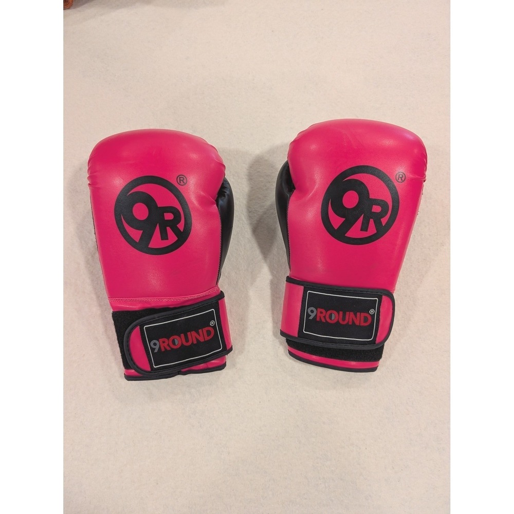 Pink and Black 9Round Boxing Gloves (Pair)